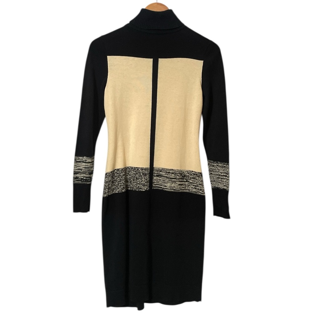 Narciso Rodriquez for Design Nation Colorblock Turtleneck Sweater Dress Size Sm